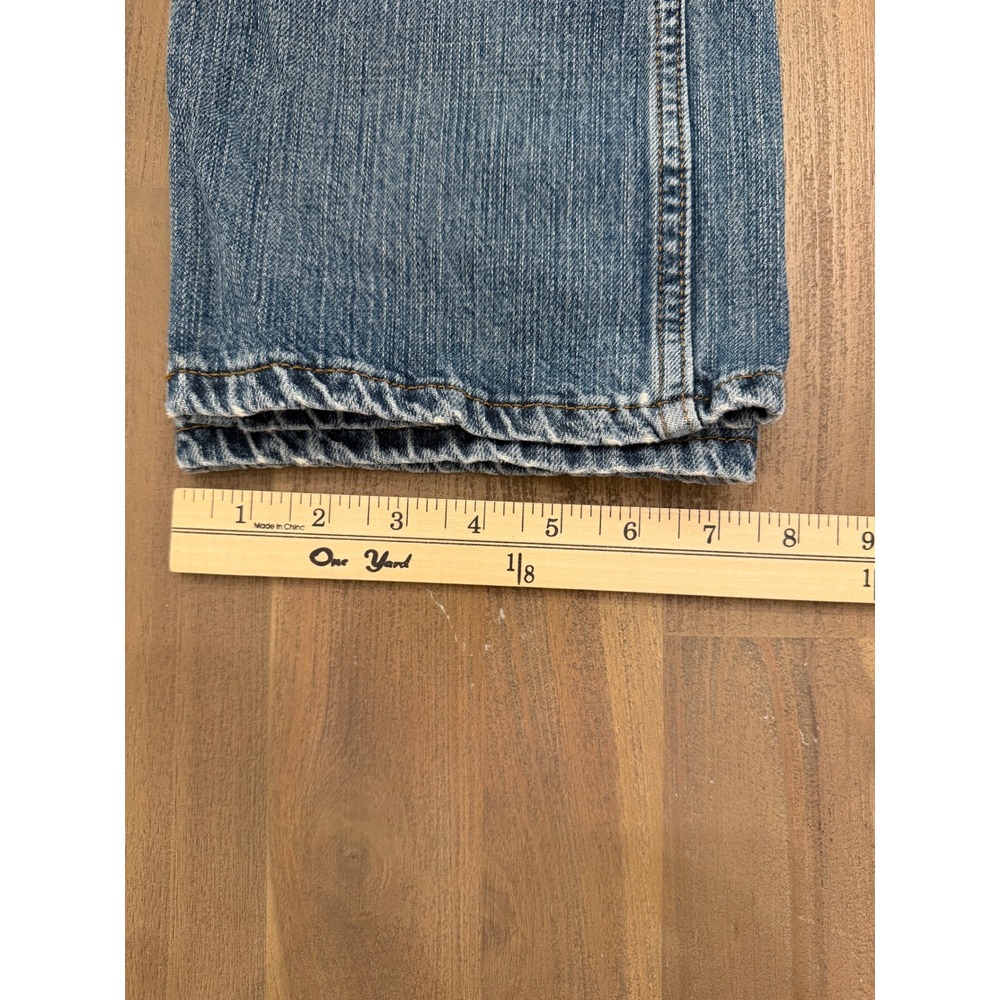 Wrangler Retro Slim Straight Leg Jeans Medium Wash Blue Denim 1088MWZDK 30x32 - Picture 5 of 6